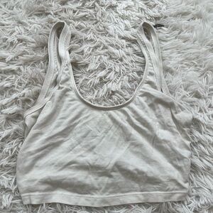 White cropped FREE PEOPLE tank top